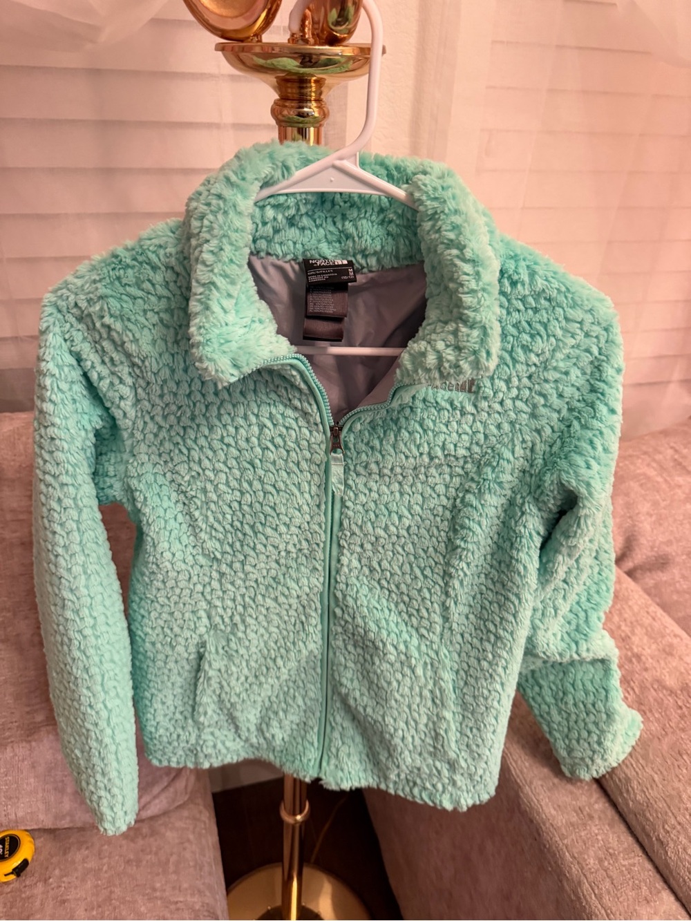 The North Face Kids Mint Sherpa Zip-Up Jacket